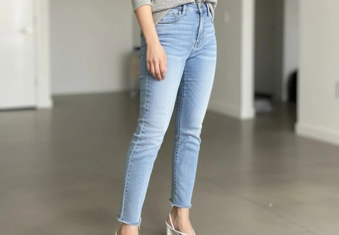 Garage Light Wash Denim Jeans