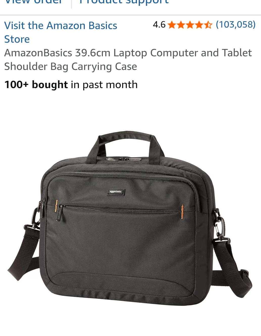 Amazon Basics Laptop and Tablet Shoulder Bag Carrying Case