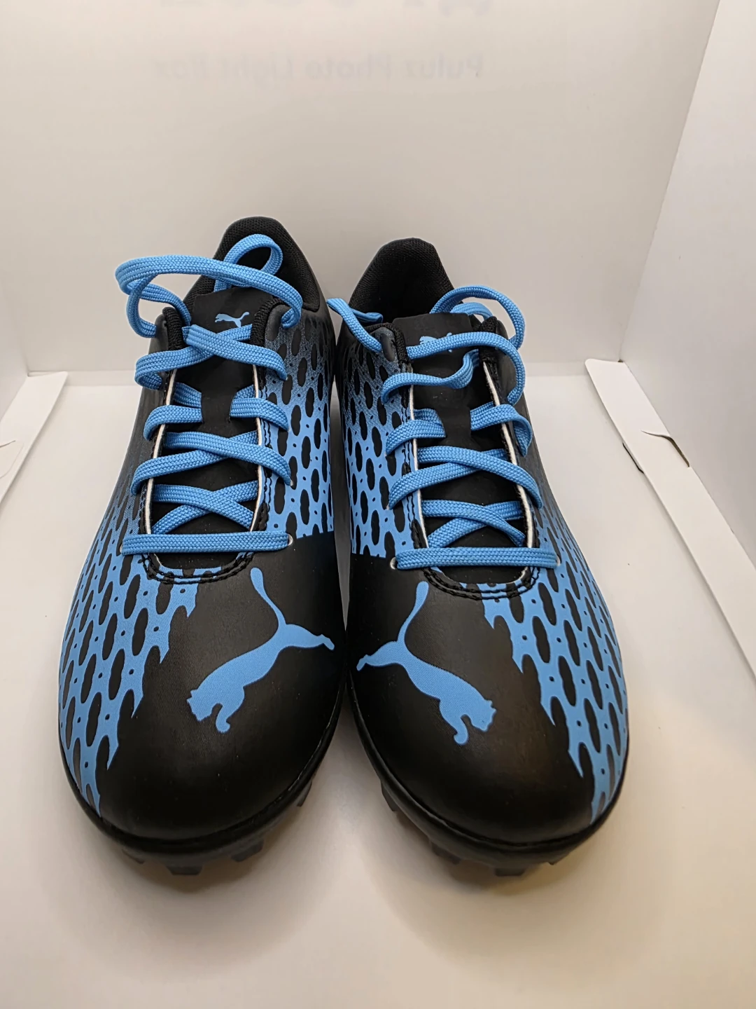 Kids Puma Soccer Cleats - Black & Blue