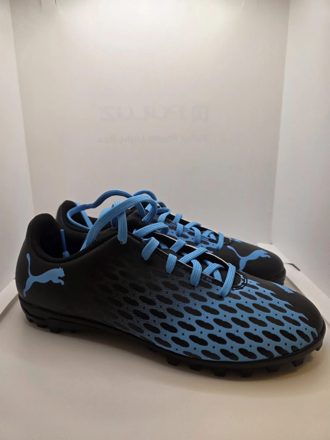 Kids Puma Soccer Cleats - Black & Blue - photo 2