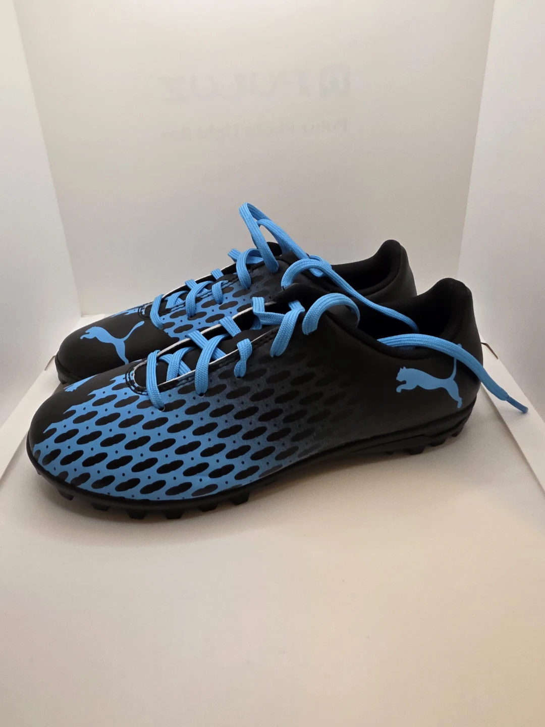 Kids Puma Soccer Cleats - Black & Blue - photo 3