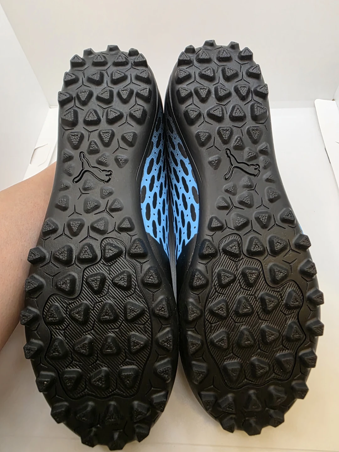 Kids Puma Soccer Cleats - Black & Blue - photo 4
