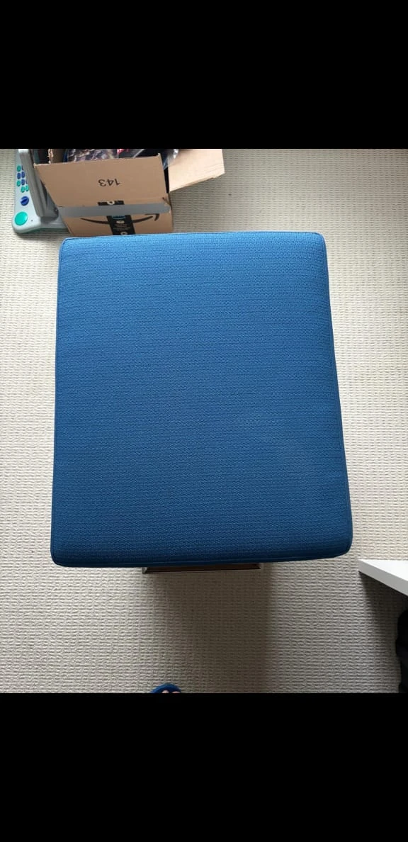 Blue Filing Cabinet with Cushion Top - photo 2