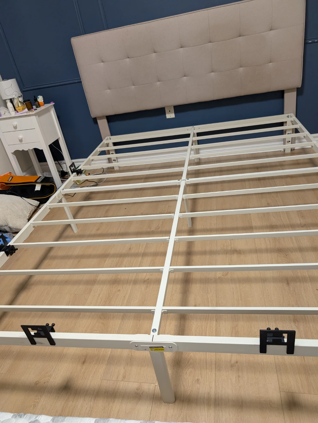 White Metal Bed Frame