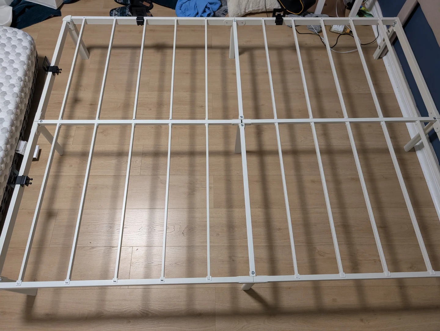 White Metal Bed Frame - photo 2