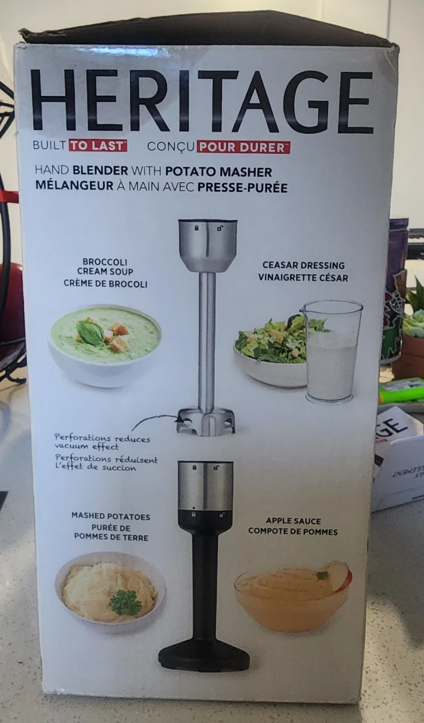 Heritage Hand Blender with Potato Masher - New in Box! - photo 3