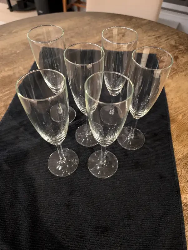 Set of 6 Champagne Flutes - photo 2