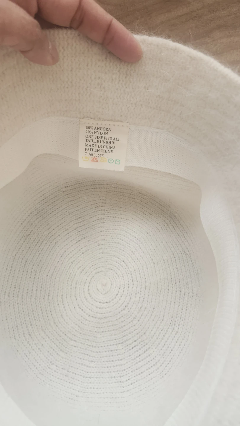 Angora White Bucket Hat - One Size - photo 2