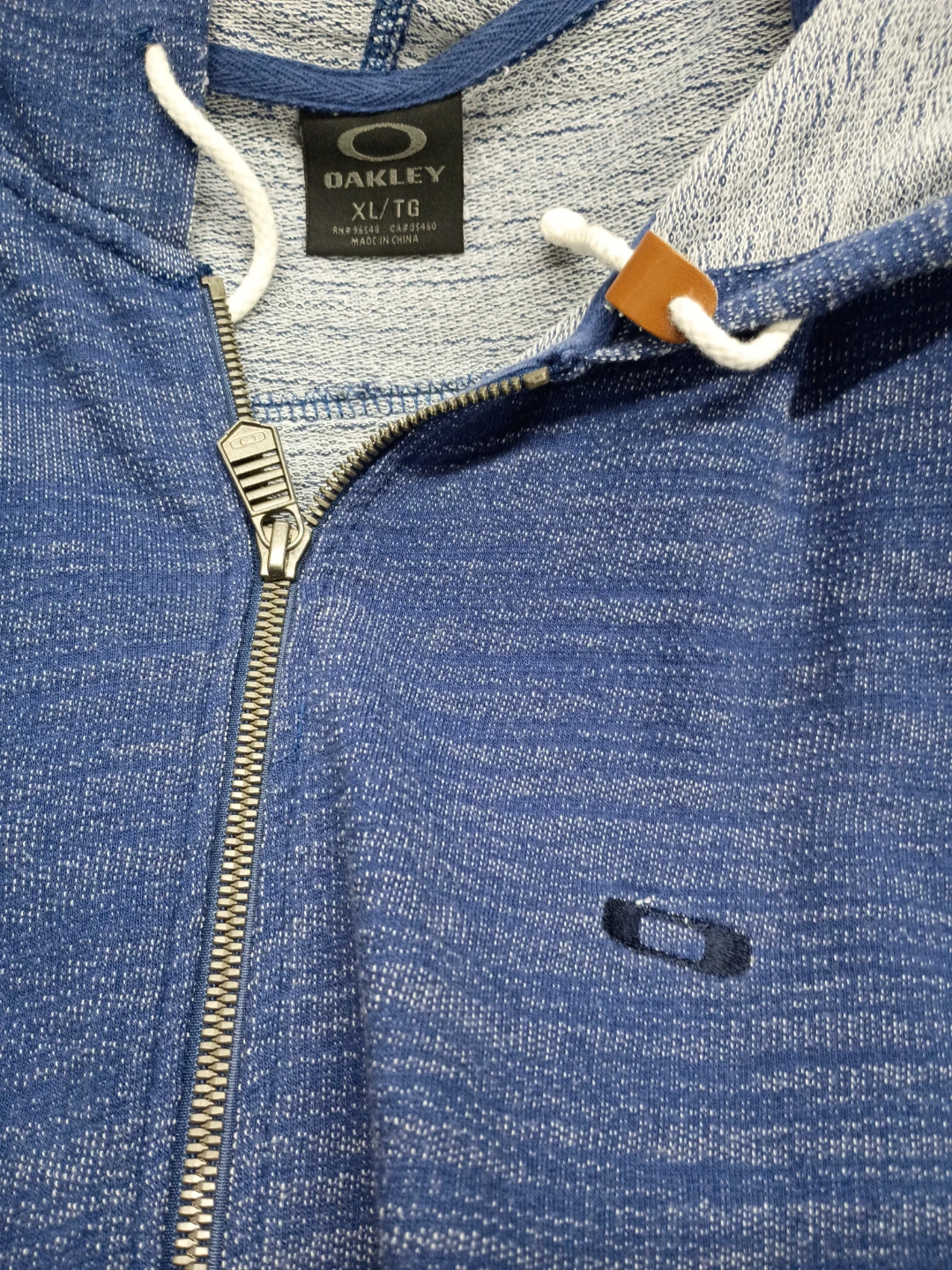 Oakley Men's Blue Full Zip Hoodie XL/TG