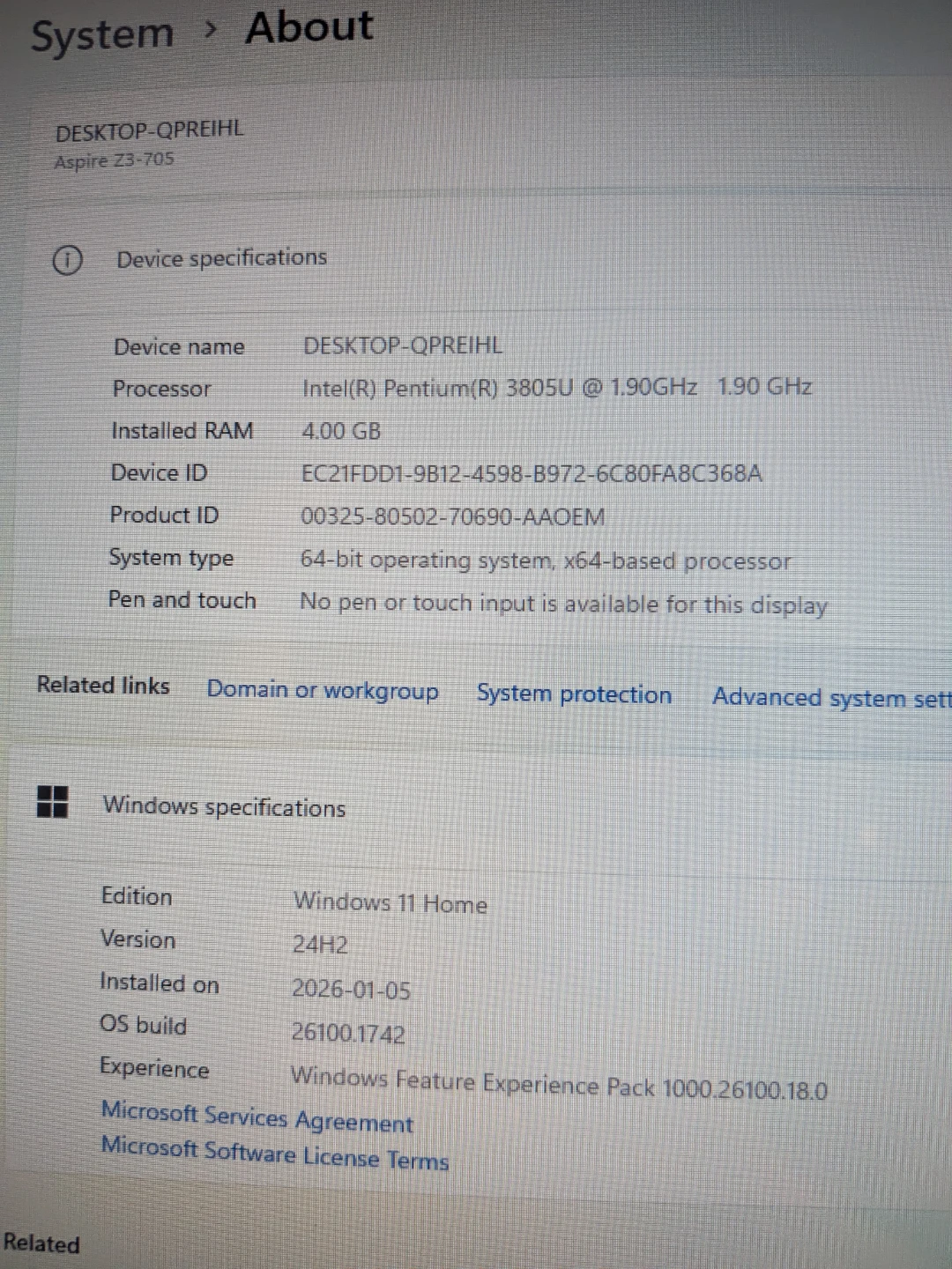 Acer All in one desktop / monitor - photo 2