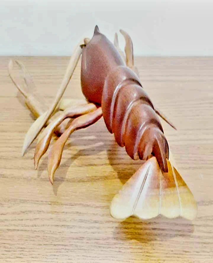 Unique New Large Wooden Lobster Sculpture