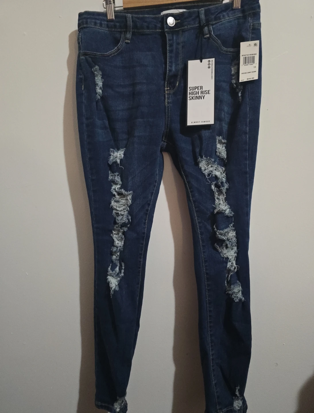 Almost Famous Super High Rise Skinny Jeans - Size 13 - photo 5