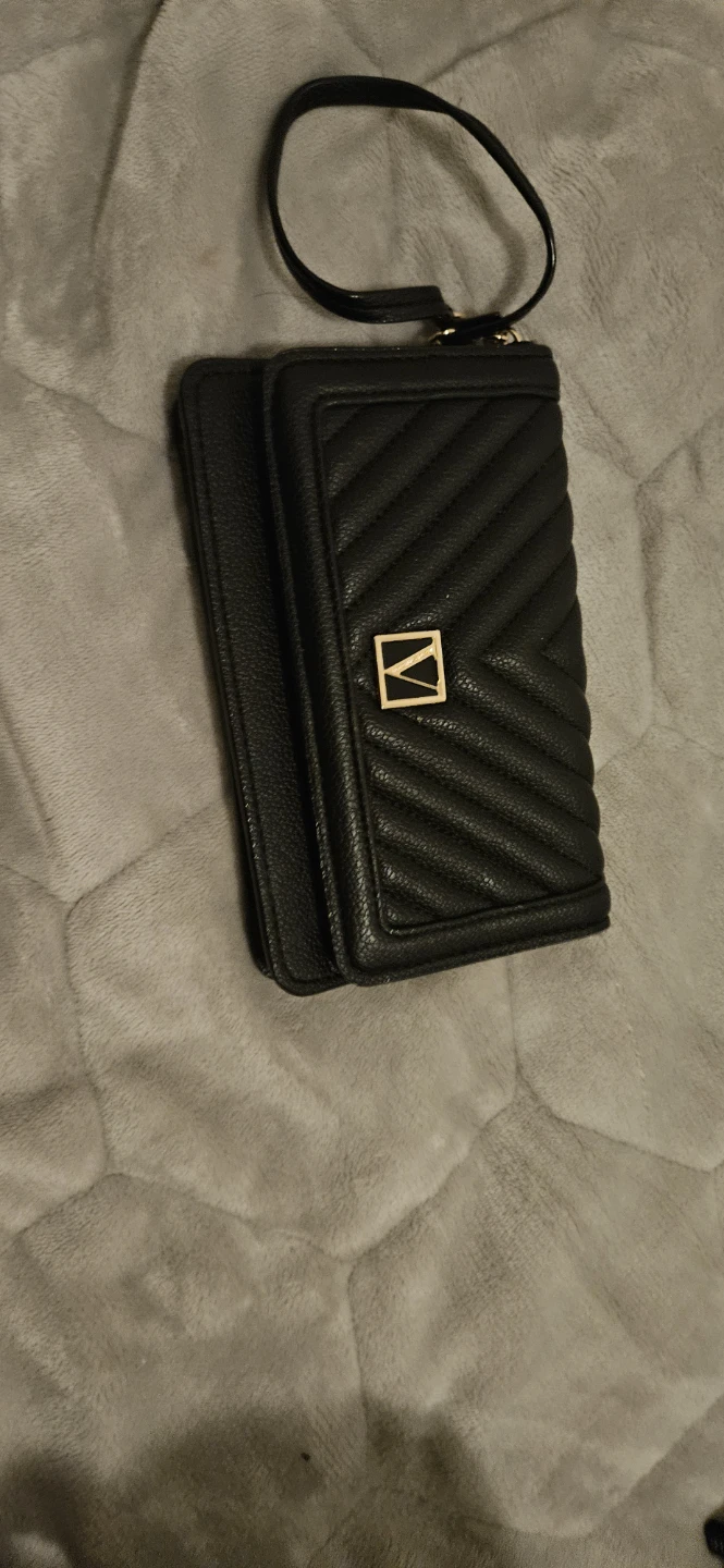 Victoria's Secret Wallet Clutch Wristlet Black