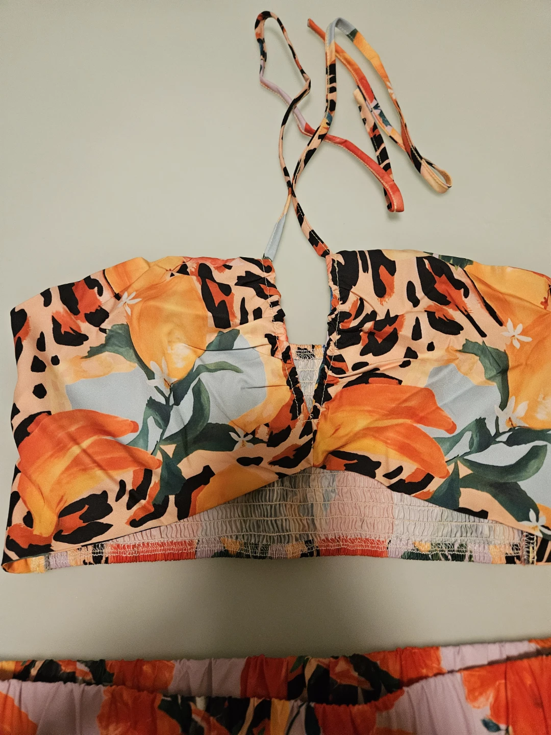 Floral Print Two-Piece Set - Size L- brand new- MOVING SALE! - photo 2