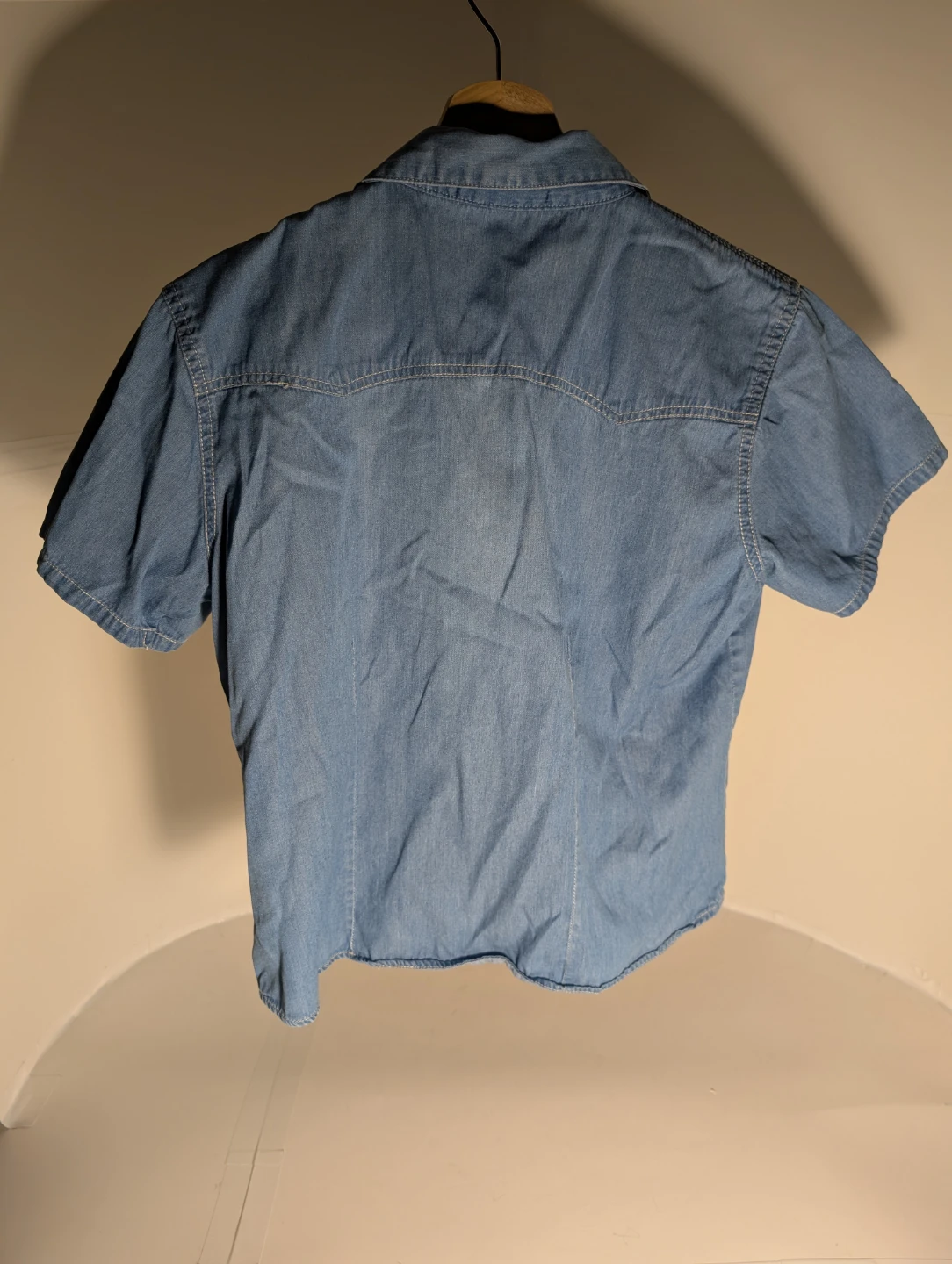 Denim Style Short Sleeve Shirt | Wrangler - S: S/P - photo 3