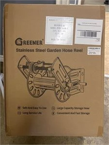 Greener Stainless Steel Garden Hose Reel
