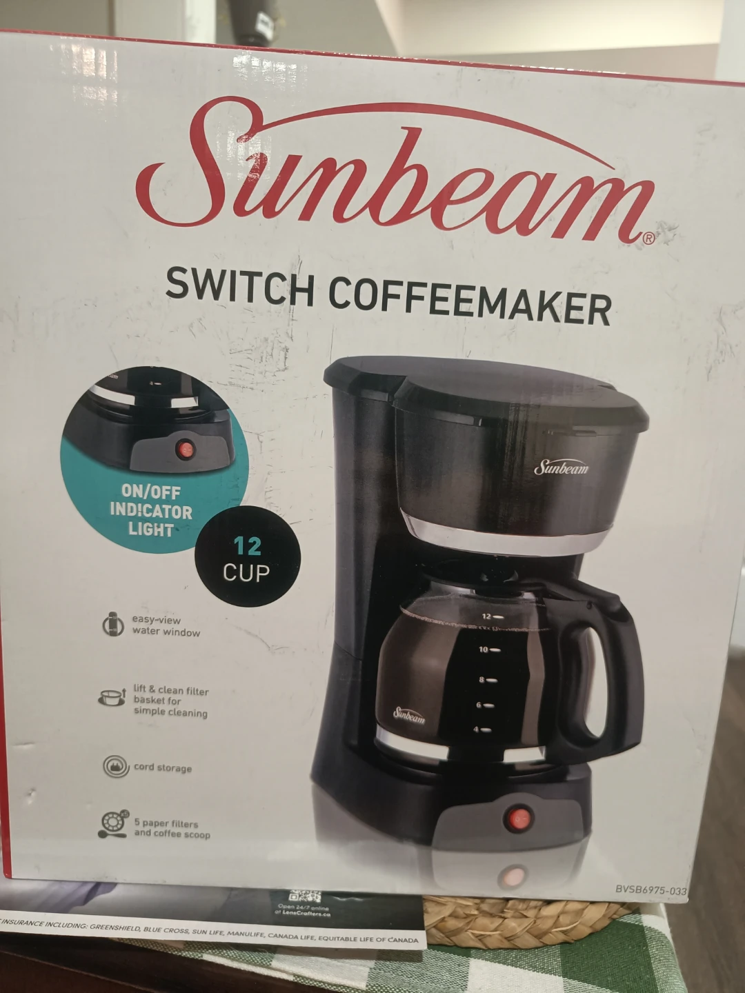 Sunbeam 12 Cup Switch Coffeemaker