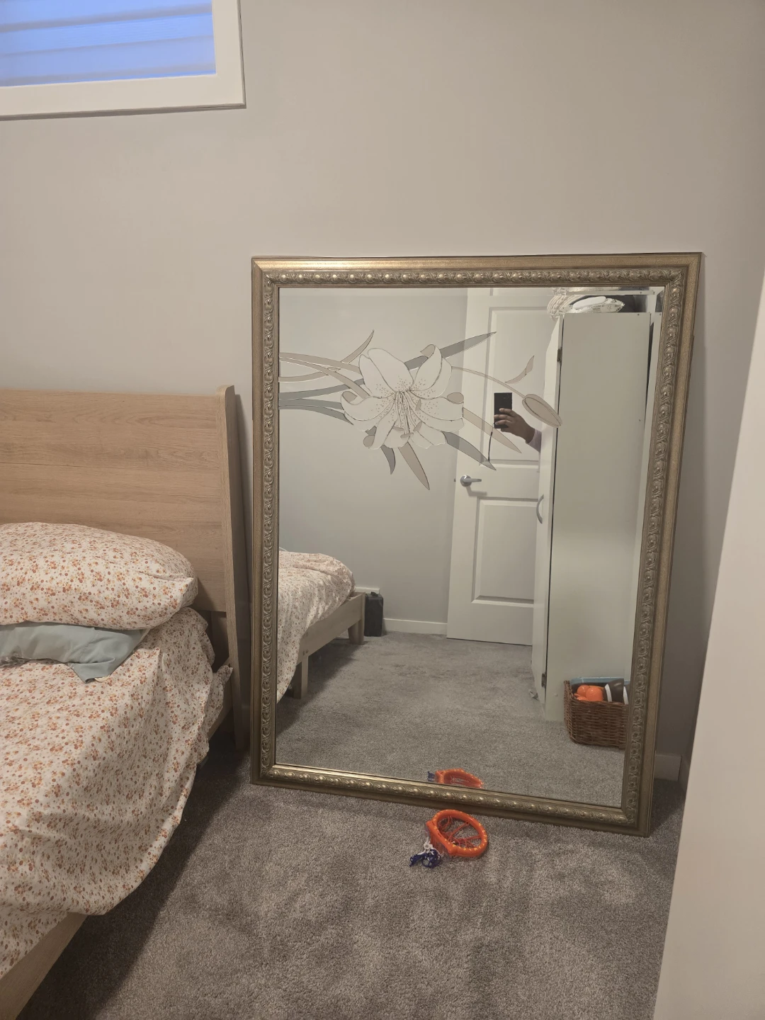 Large Gold Framed Mirror