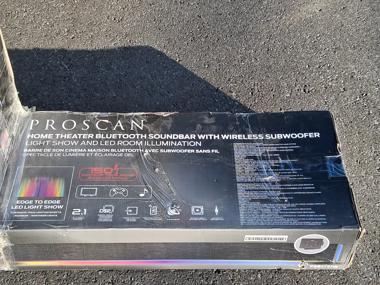 Proscan Home Theater Bluetooth Soundbar with Wireless Subwoofer - photo 4