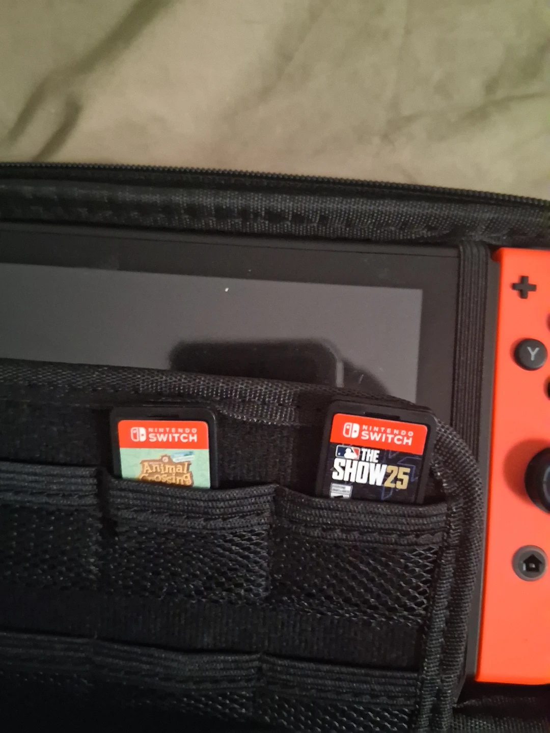 Nintendo Switch Console with Case and Games - photo 2