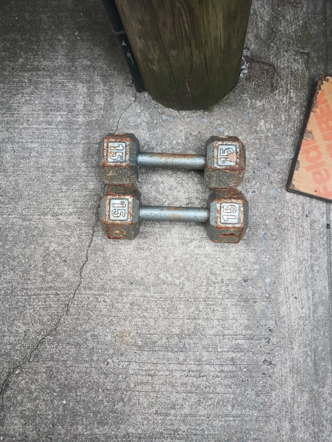 Pair of 15lb Dumbbells