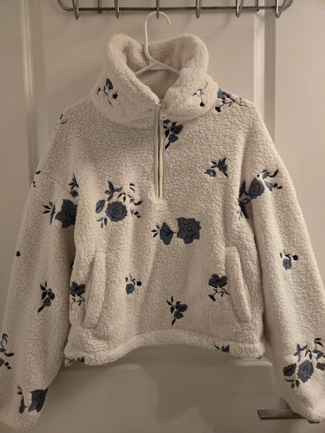 Floral Sherpa Pullover