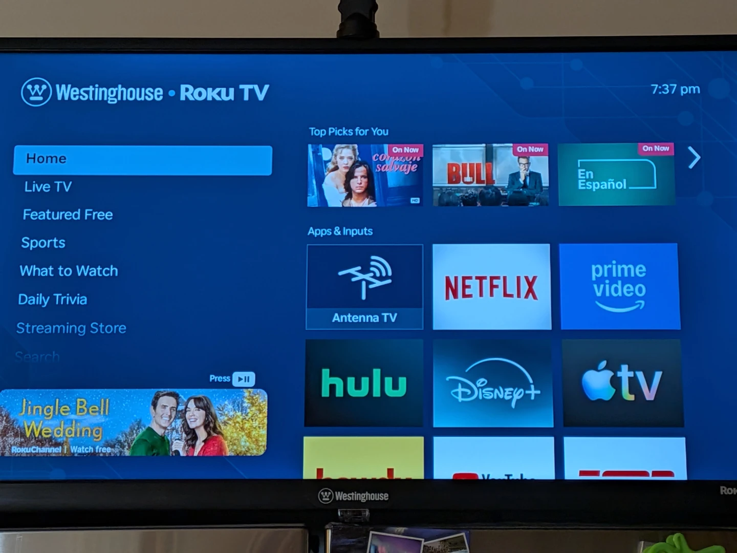 24" TV and home theater surround sound