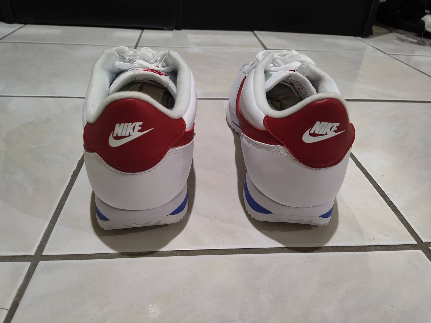 Nike Cortez Men's White Red Sneakers - photo 3