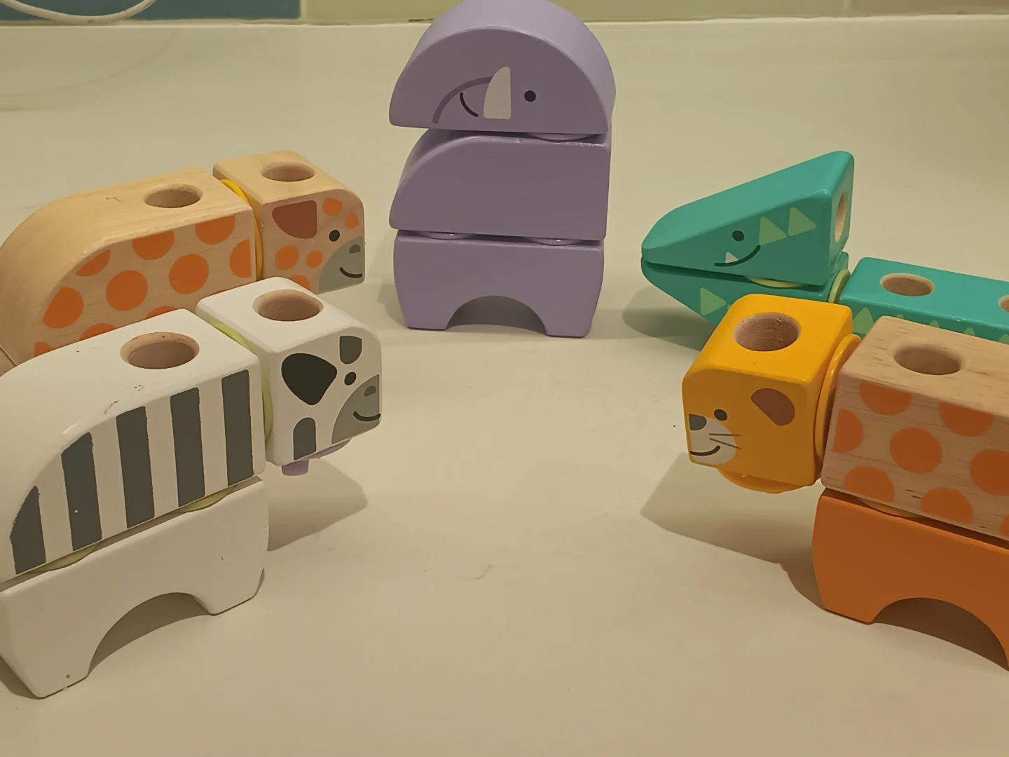 Melissa & Doug Wooden Animal Train Toy