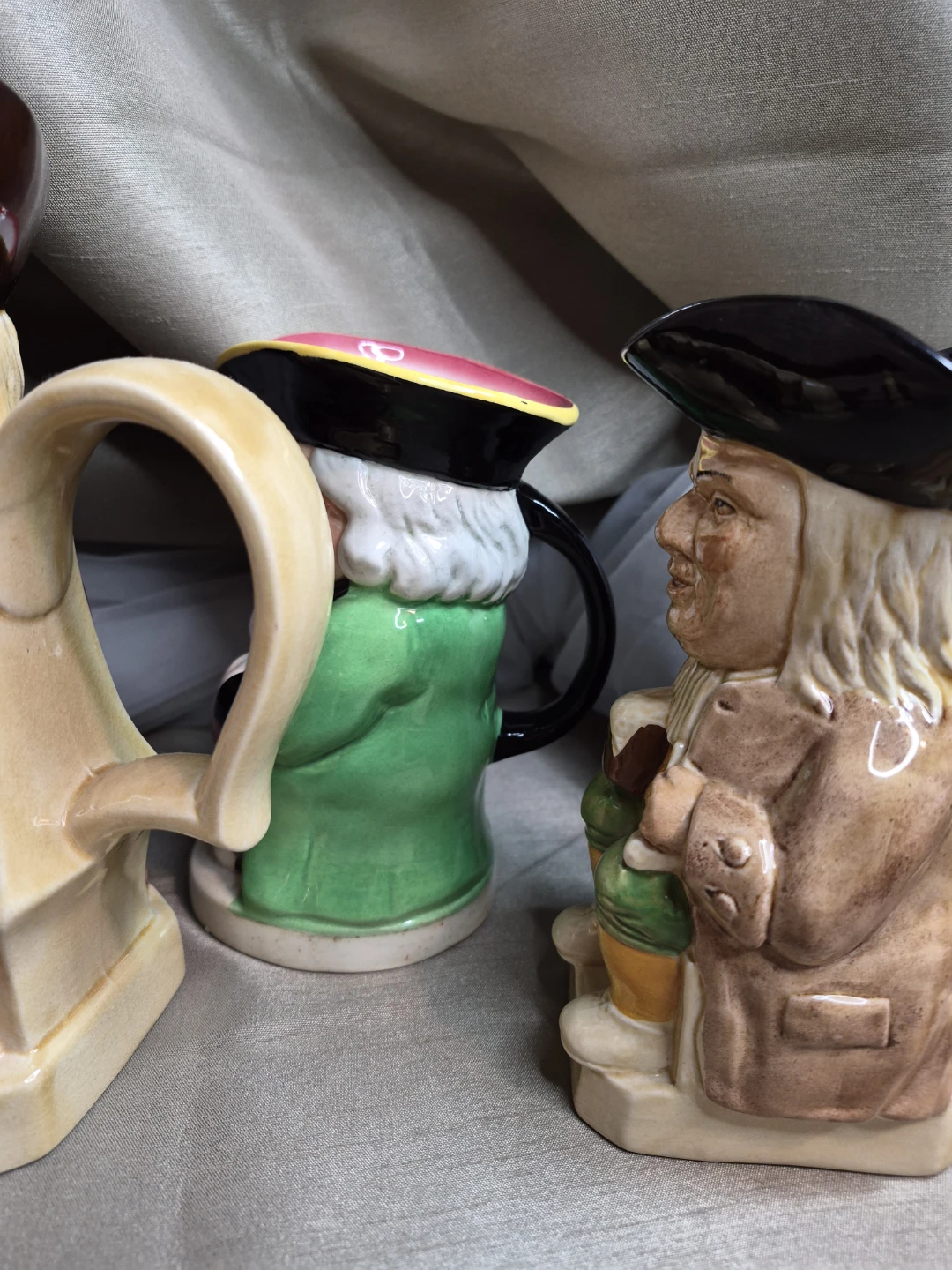 Lot of 4 Vintage Toby Mugs - photo 4