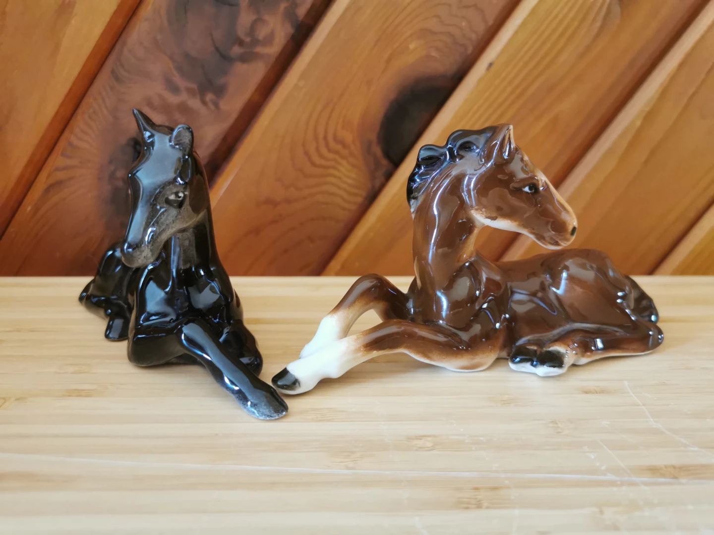 Vintage Japanese Ceramic Horses