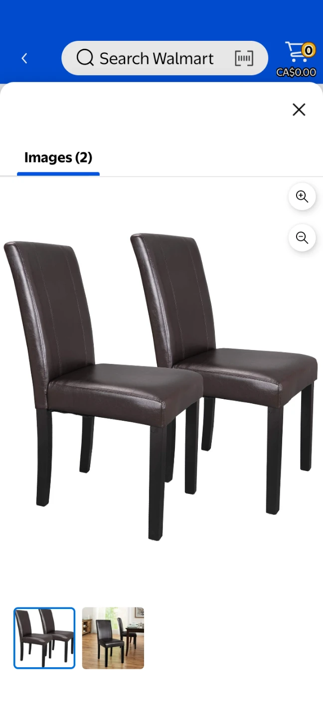 4 Brown Leather Dining Room Chairs - photo 2