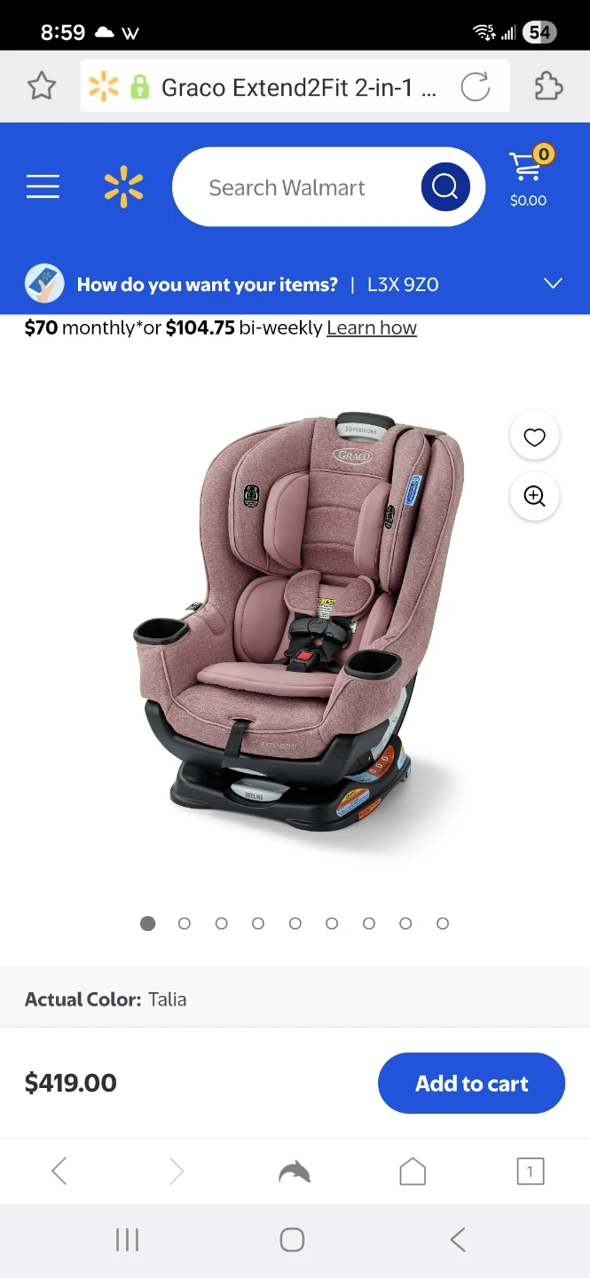 Graco Extend2Fit 2-in-1 Car Seat - Talia