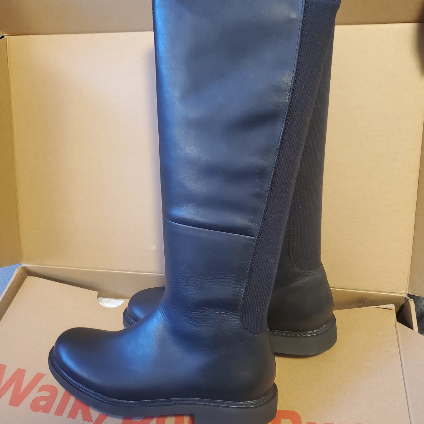 Camper Neuman Black Leather Boots - US 8