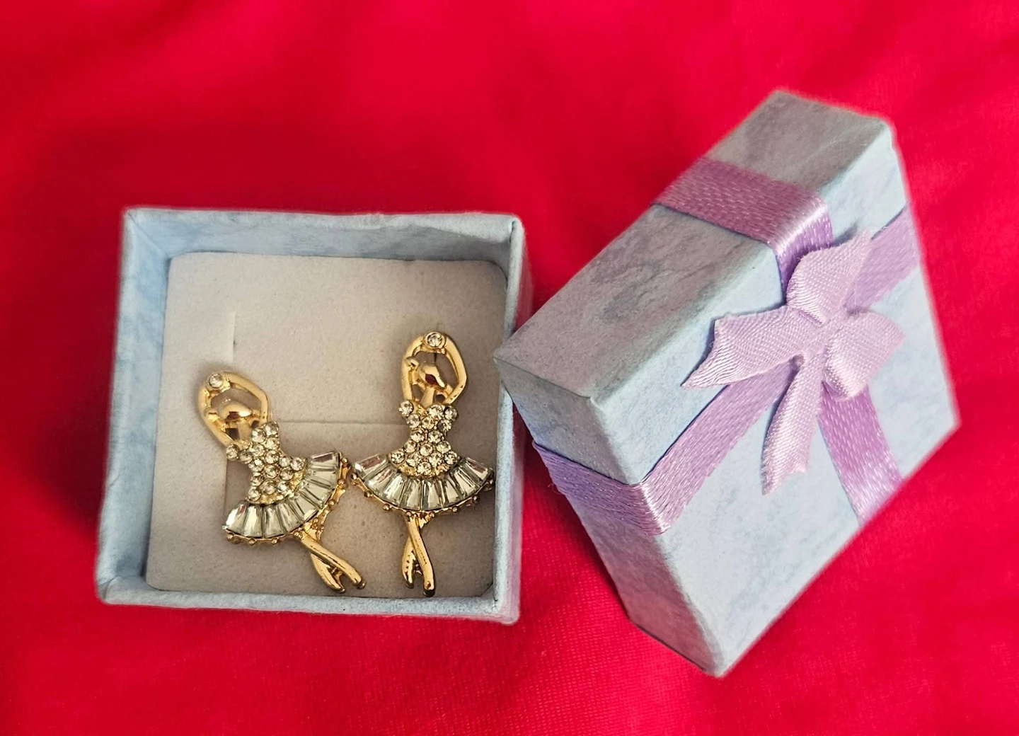 NEW! 925 Silver Post Ballerina Earrings