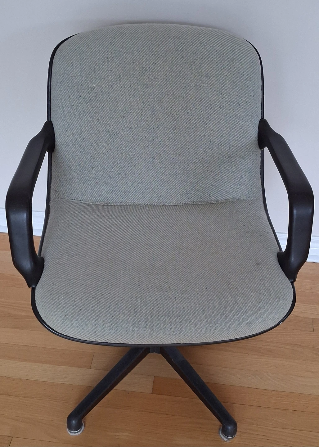 Office Swivel Chair - Light Grey Fabric