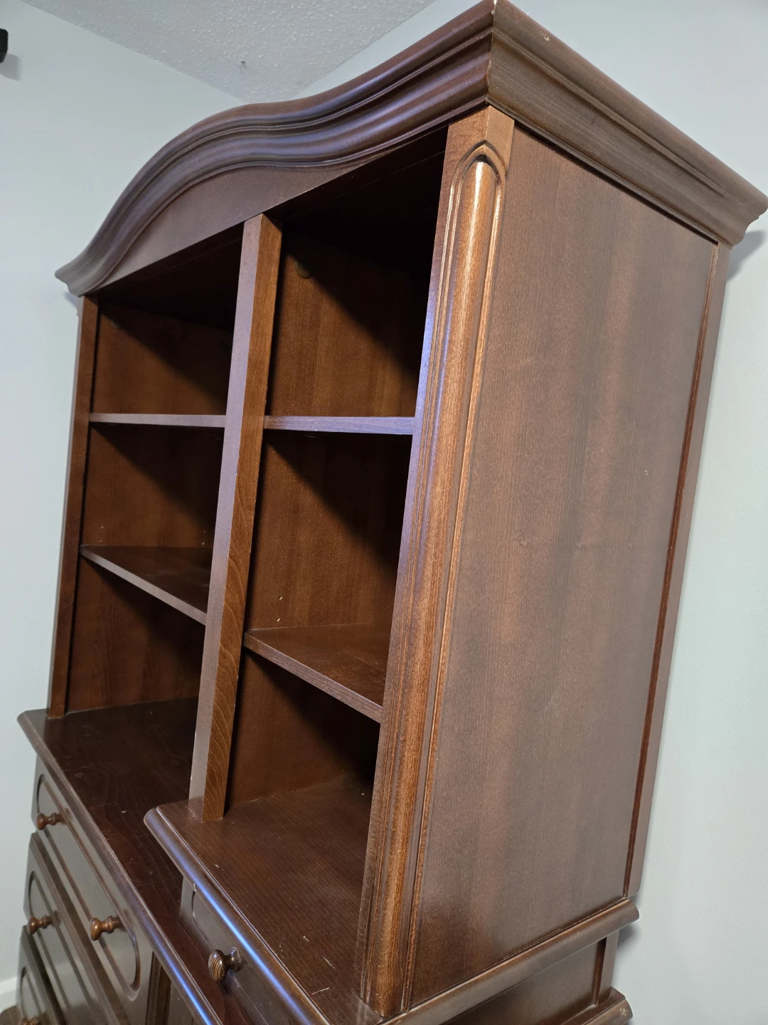 Wooden Hutch with Drawers and Cabinet - photo 2