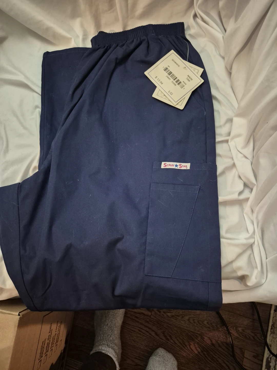 Scrub Star Navy Blue Scrub Pants - Large