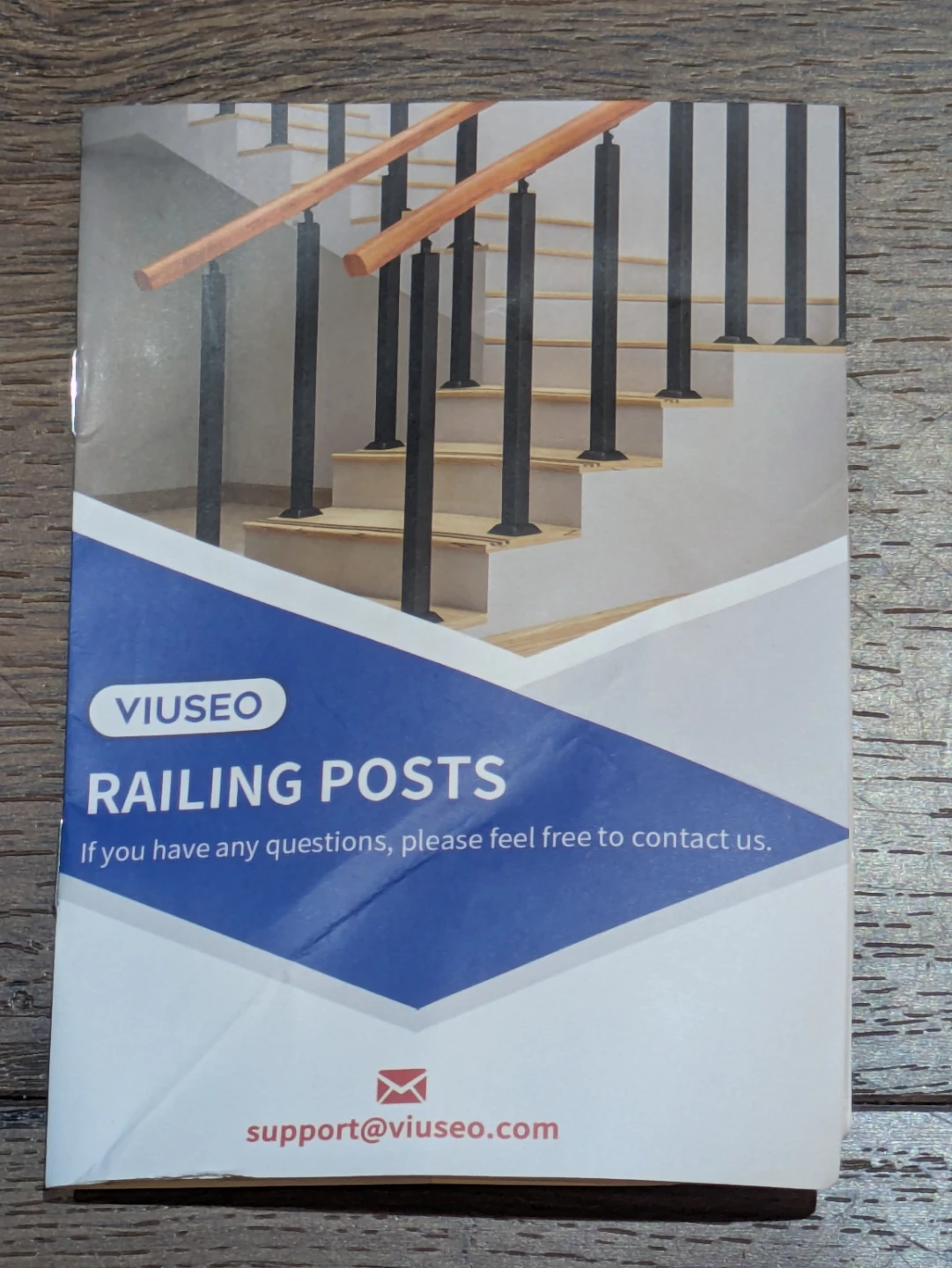 New Viuseo 34 inch (4 pack x2) Black Stair Railing Posts 🥕