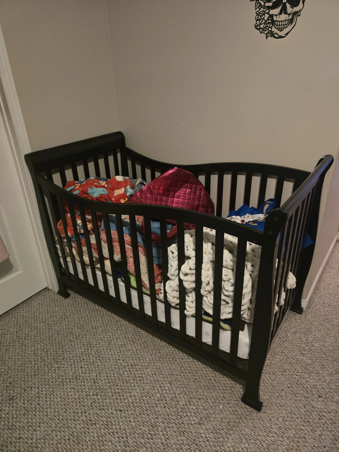Black Baby Crib
