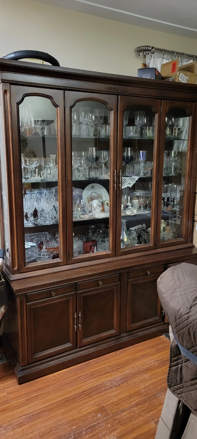 Dark Brown China Cabinet