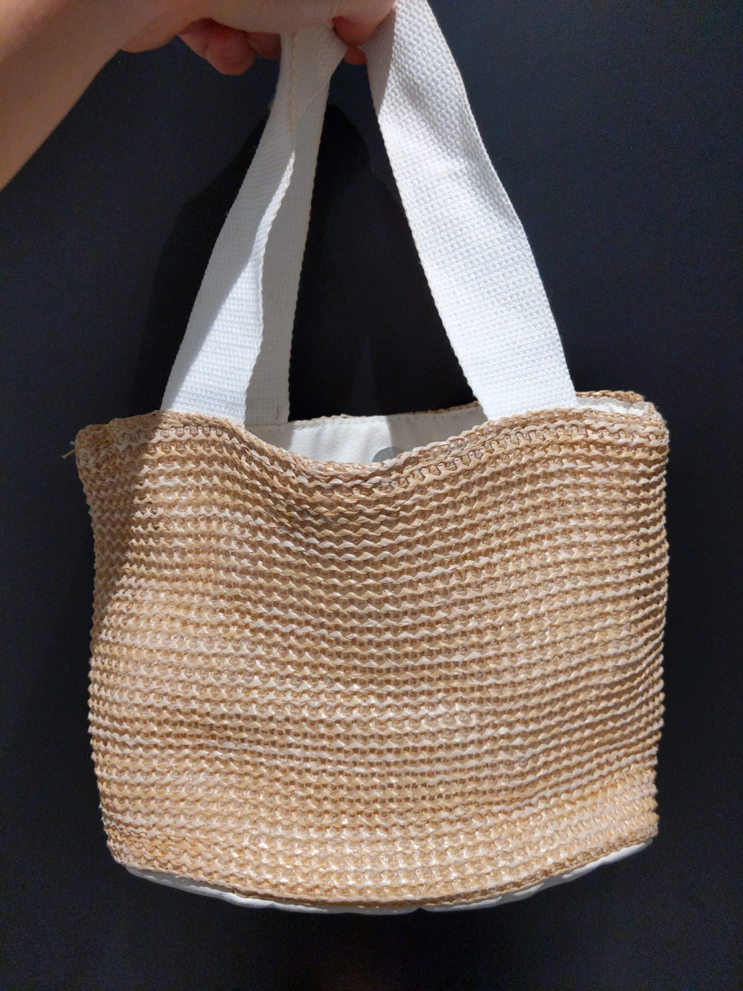 Custom Pearls Beach Bag, Custom Straw Bag, Beach Small Bag - photo 5