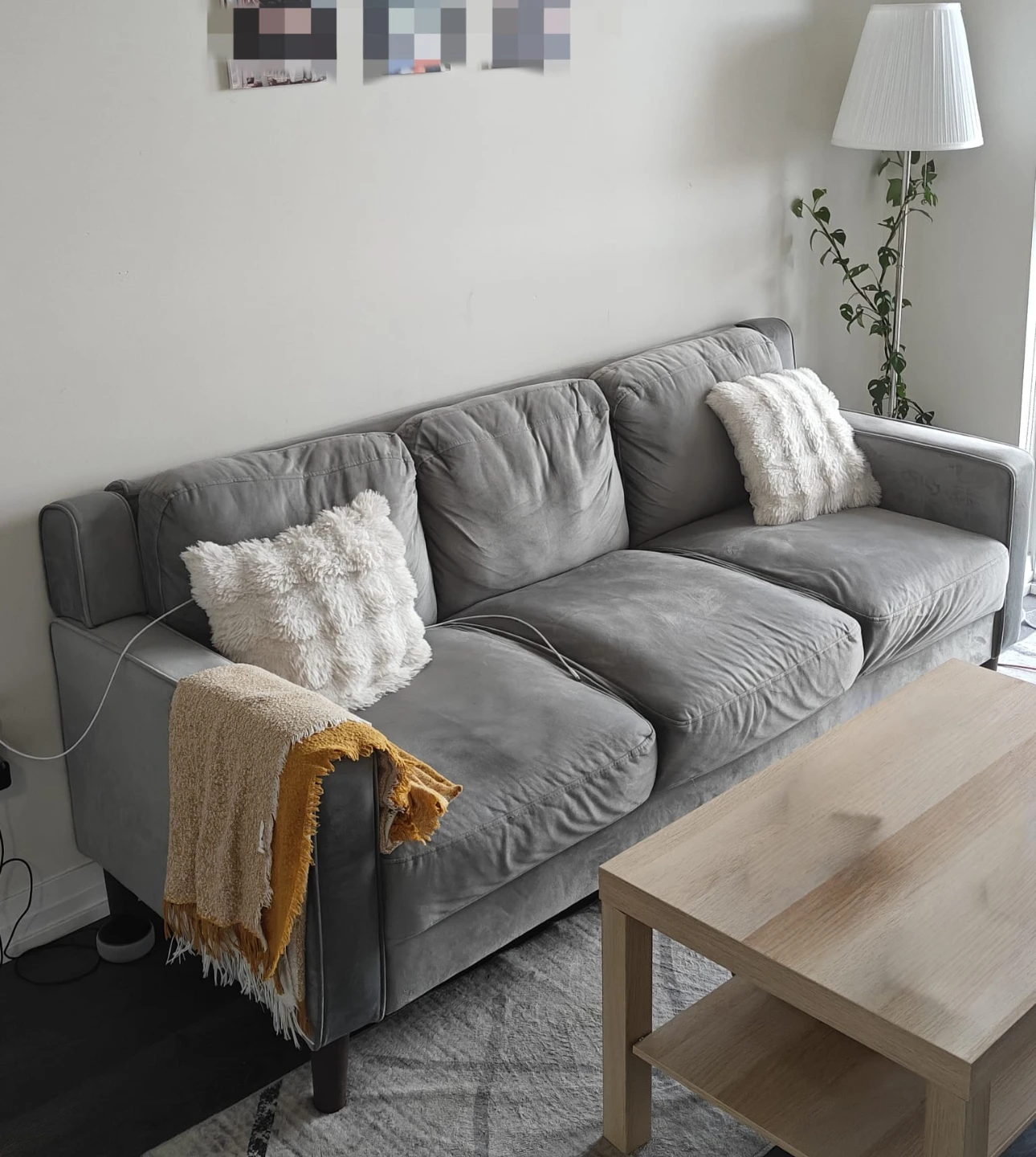 Grey 3-Seater Sofa - Wayfair - photo 4
