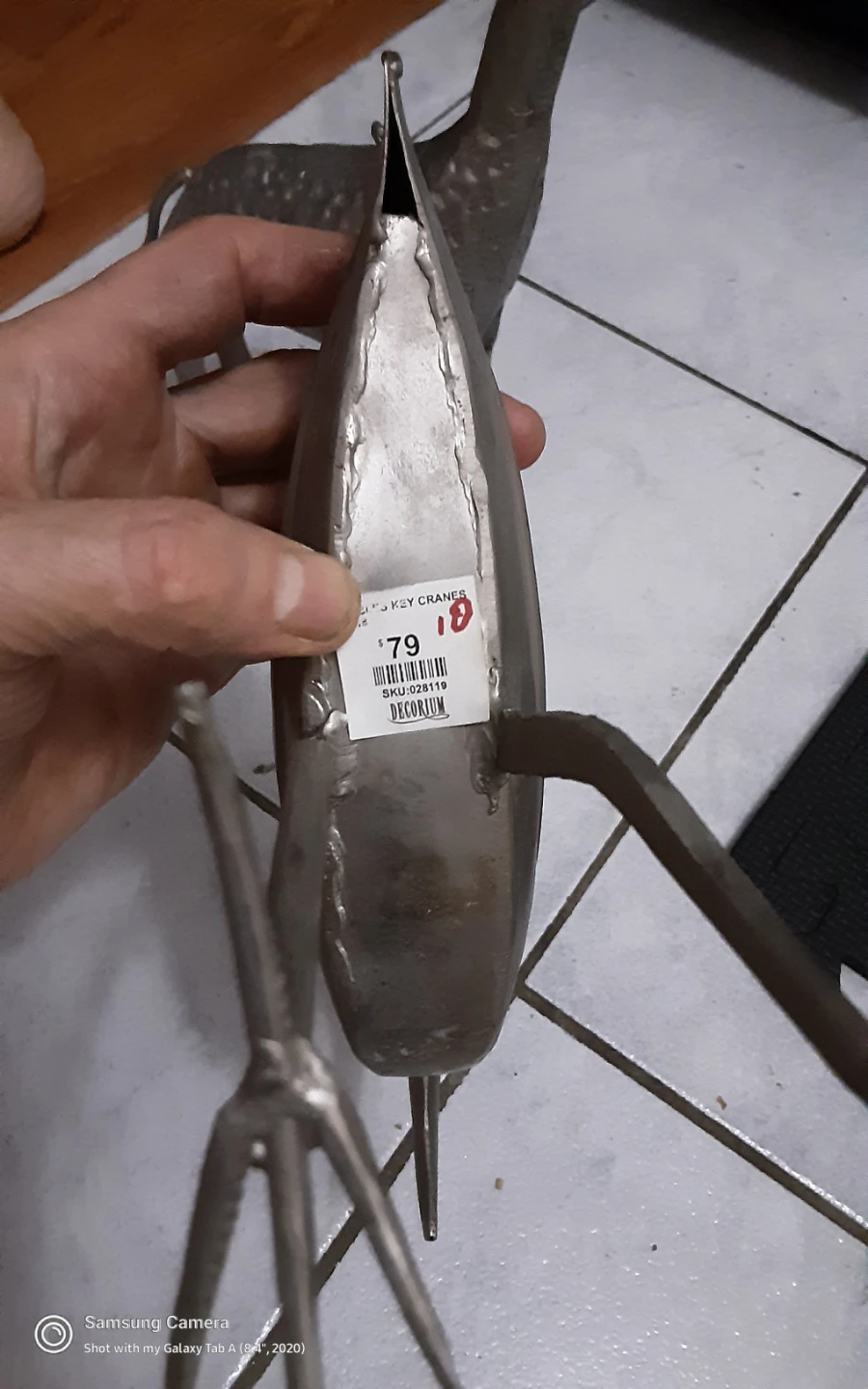 Decorium Metal Bird and Giraffe Figurines - photo 3