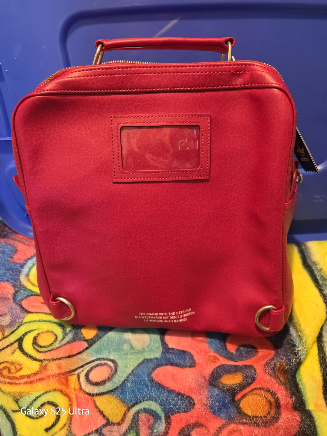 Adidas Red Trefoil Logo Crossbody Bag - photo 3
