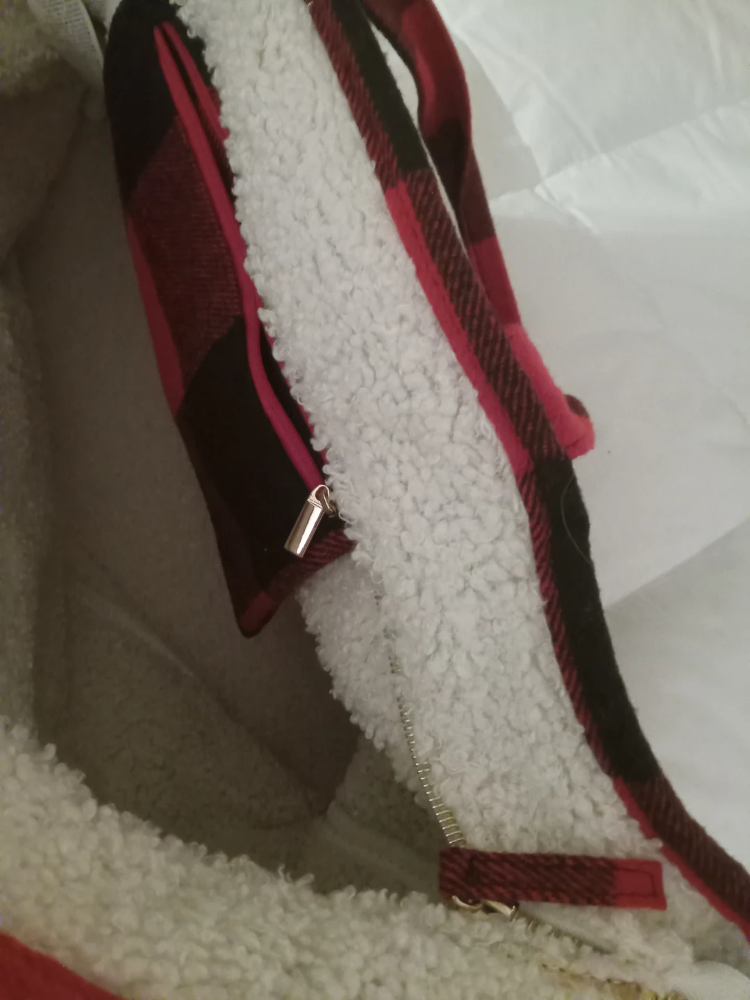 Red & Black Plaid Tote Bag - photo 4