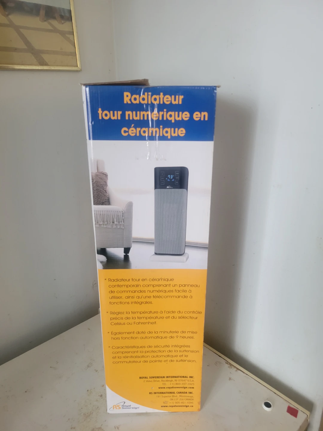 Royal Sovereign Digital Ceramic Tower Heater - New - photo 2