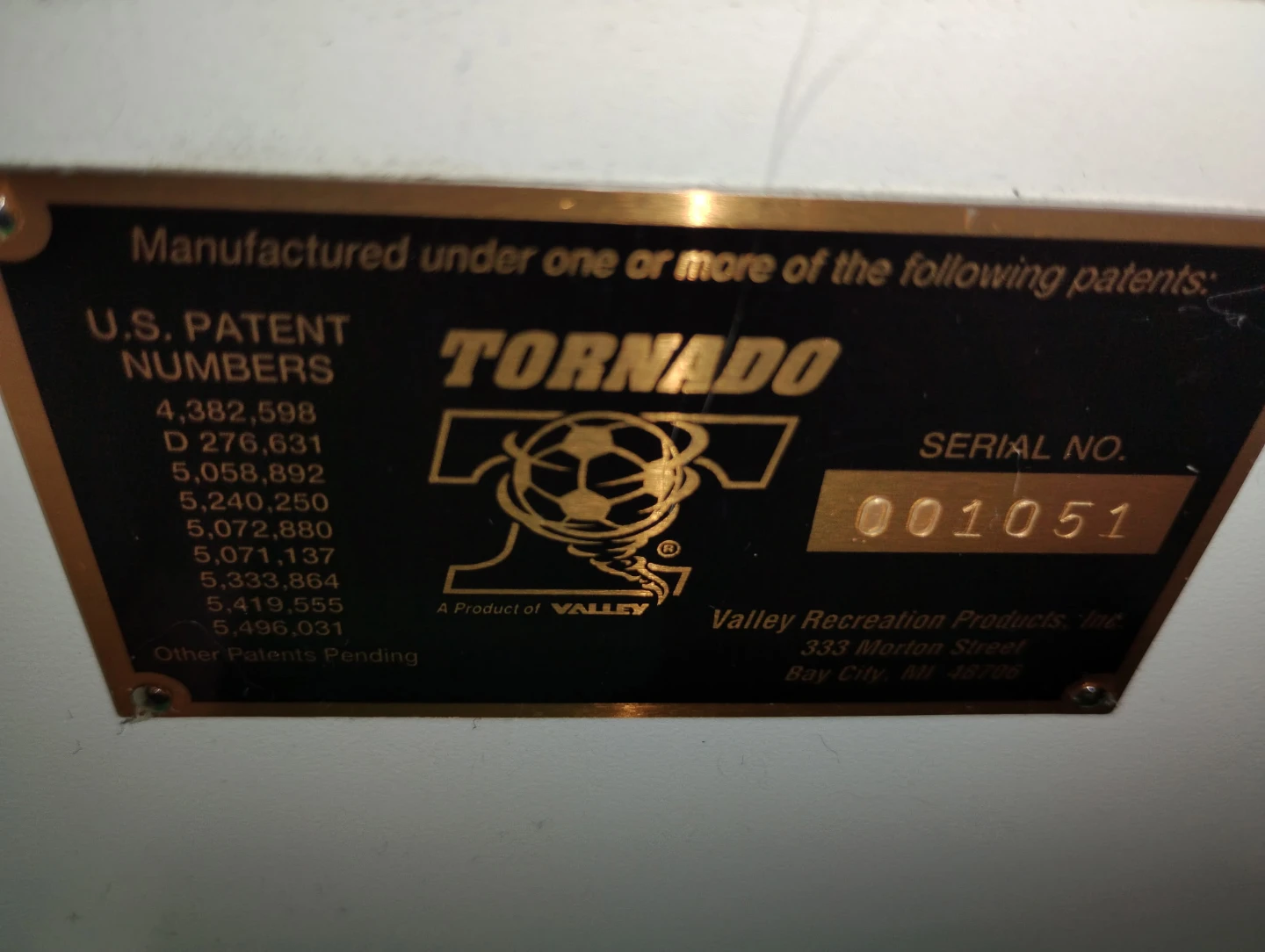 2000 Tornado Tournament T-2000 (Coin-Op) - photo 3