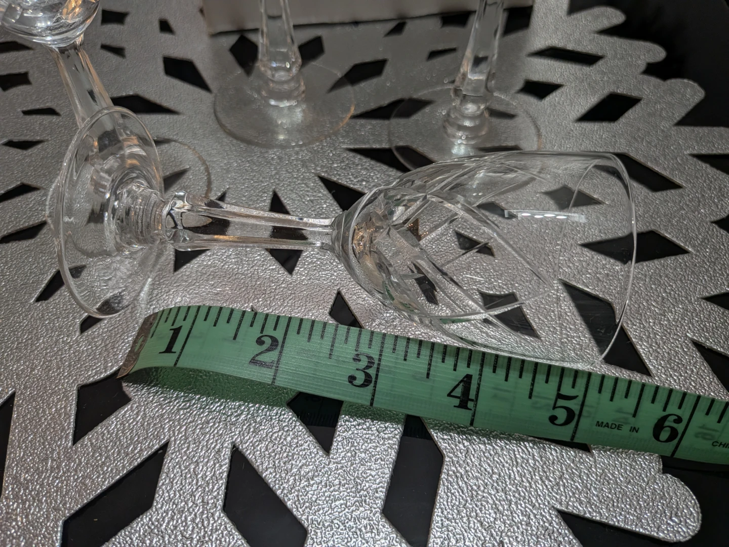 Set of 4 Bohemia Crystal Wine Glasses - photo 4