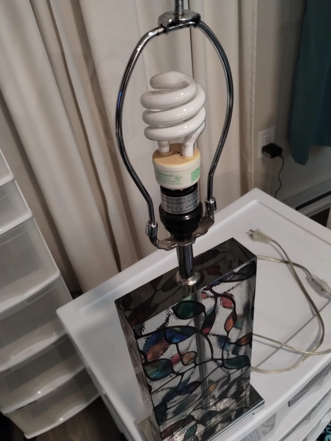 Heavy, rectangular table Lamp - photo 2